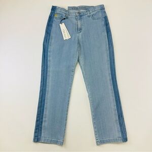 Second Yoga light dark seam with tags classic cut stretch cotton jeans 30 x 26